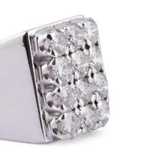 Charger l'image dans la galerie, Bague chevalière en or gris et diamant