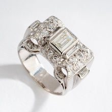 Charger l'image dans la galerie, Bague platine et diamant Art Déco