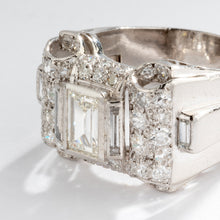 Charger l'image dans la galerie, Bague platine et diamant Art Déco