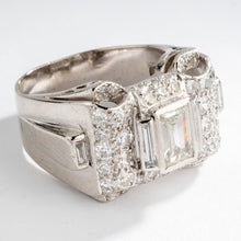 Charger l'image dans la galerie, Bague platine et diamant Art Déco