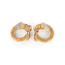 Charger l'image dans la galerie, Boucles d'oreilles or jaune et diamants de la Maison Boucheron modèle Serpent Bohème