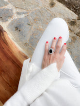 Charger l'image dans la galerie, Bague 1920 Margueritte en platine, diamant et saphir