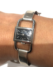 Charger l'image dans la galerie, Montre acier Modèle Etrier Jaeger Lecoultre pour la maison Hermès