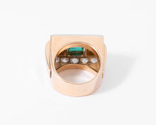 Charger l'image dans la galerie, Bague Tank Tourmaline verte