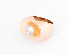 Charger l'image dans la galerie, Bague Tank ornée d'un diamant