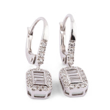 Charger l'image dans la galerie, Boucles d'oreilles en or gris et diamant