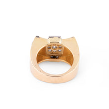 Charger l'image dans la galerie, Bague Tank en platine et or