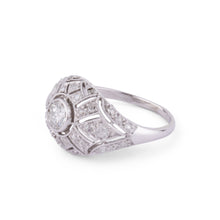 Charger l'image dans la galerie, Bague dôme platine diamant