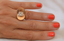 Charger l'image dans la galerie, Bague Tank ornée d'un diamant - adalgyseboutique
