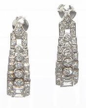 Charger l'image dans la galerie, Boucles d'oreilles en platine et diamants - adalgyseboutique