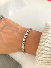 Charger l'image dans la galerie, Bracelet riviere en diamant or gris et platine