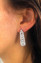 Charger l'image dans la galerie, Boucles d'oreilles en platine et diamants - adalgyseboutique