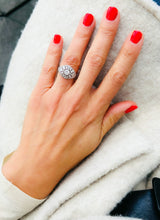 Charger l'image dans la galerie, Bague dôme platine diamant