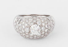 Charger l'image dans la galerie, Bague jonc pavée de diamant de diamant