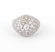 Charger l'image dans la galerie, Bague dôme en platine et diamants