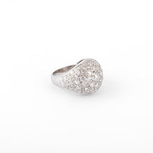 Charger l'image dans la galerie, Bague dôme en platine et diamants