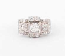 Charger l'image dans la galerie, Bague platine et diamants 1930