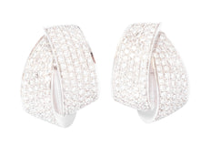 Charger l'image dans la galerie, Double créole en or gris et diamant