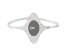 Charger l'image dans la galerie, Montre ovale Or gris diamants Chopard année 1970