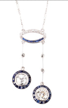 Charger l'image dans la galerie, Négligé en saphirs et diamants taille ancienne