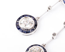 Charger l'image dans la galerie, Négligé en saphirs et diamants taille ancienne