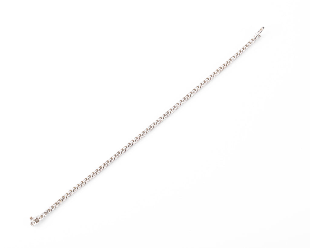 Bracelet Rivière en Or gris orné de diamant
