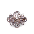 Broche rosace or et argent Napoleon III