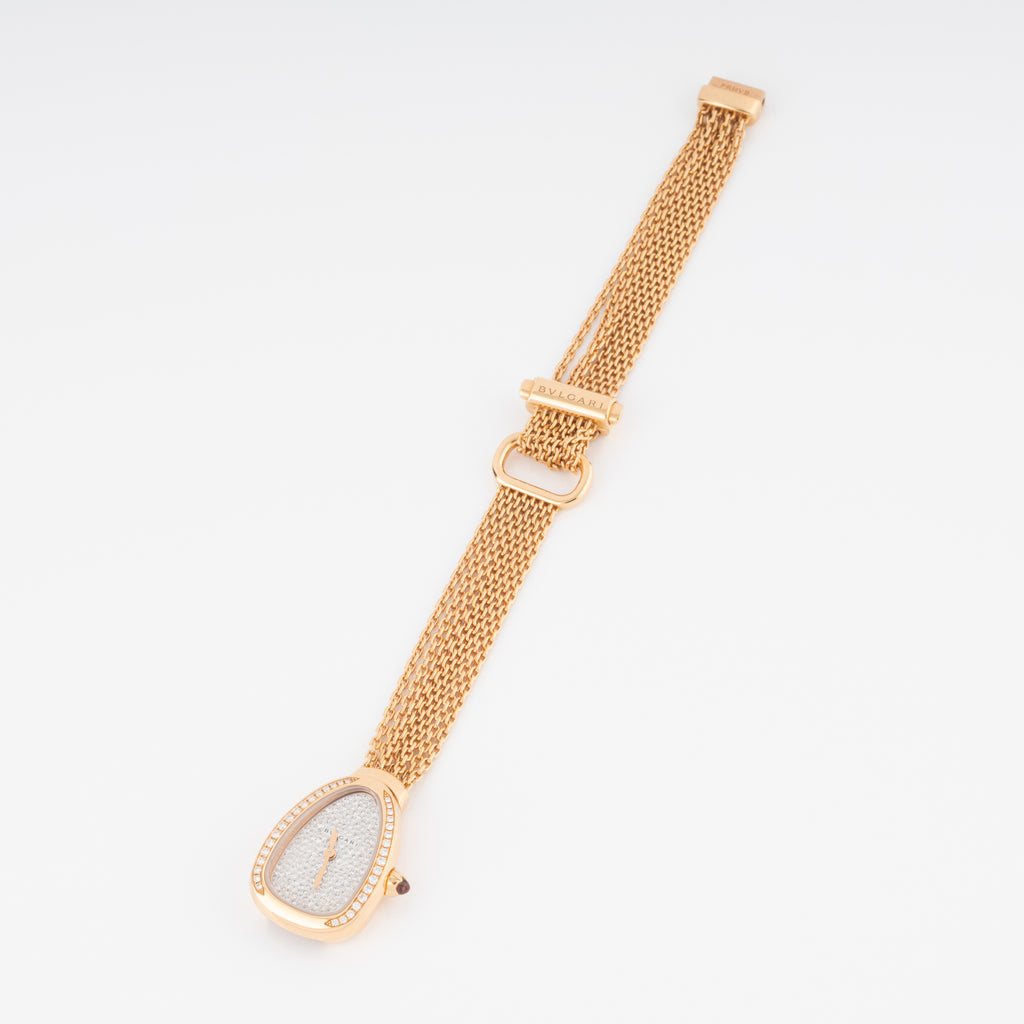 Bvlgari Serpenti collection rose gold watch