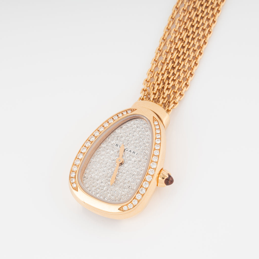 Bvlgari Serpenti collection rose gold watch