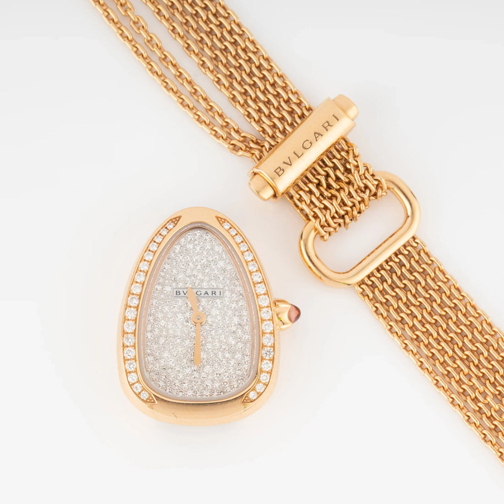 Bvlgari Serpenti collection rose gold watch