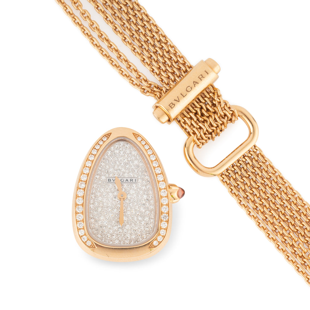 Bvlgari Serpenti collection rose gold watch