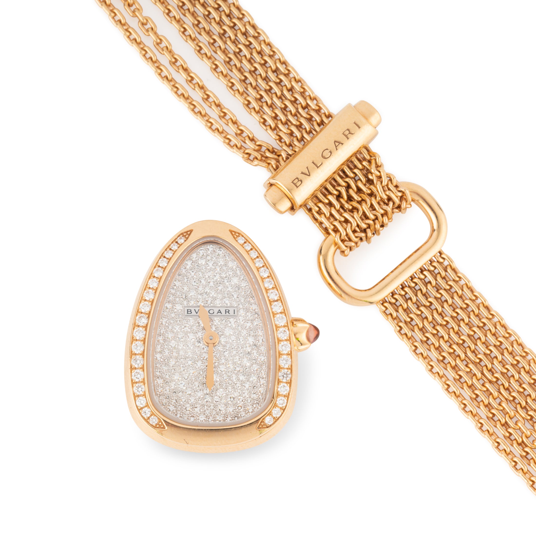 Montre Bvlgari collection Serpenti en or rose