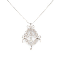 Charger l&#39;image dans la galerie, Pendentif corbeille en diamant et platine
