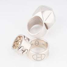 Charger l&#39;image dans la galerie, Bague en argent de la maison Hermès collection collier de chien rock
