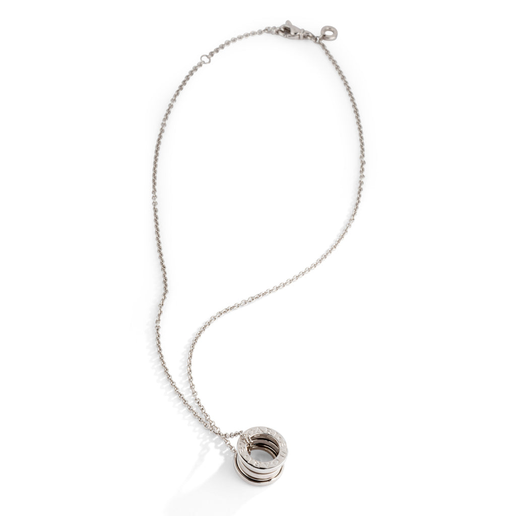 Collier de la maison Bvlgari, collection B.Zero1 en or gris