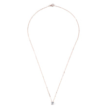 Charger l&#39;image dans la galerie, Pendentif orné d&#39;un diamant taille ancienne or rose
