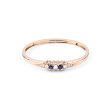 Charger l&#39;image dans la galerie, Bracelet or rose saphirs et diamants
