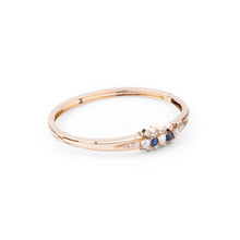 Charger l&#39;image dans la galerie, Bracelet or rose saphirs et diamants
