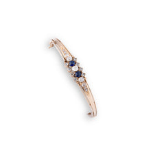 Charger l&#39;image dans la galerie, Bracelet or rose saphirs et diamants
