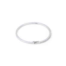 Charger l&#39;image dans la galerie, Bracelet jonc en or gris et diamants
