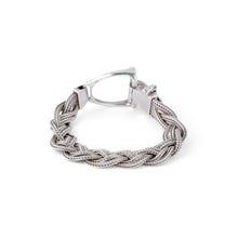 Charger l&#39;image dans la galerie, Bracelet en argent de la maison Hermès fermoir étrier
