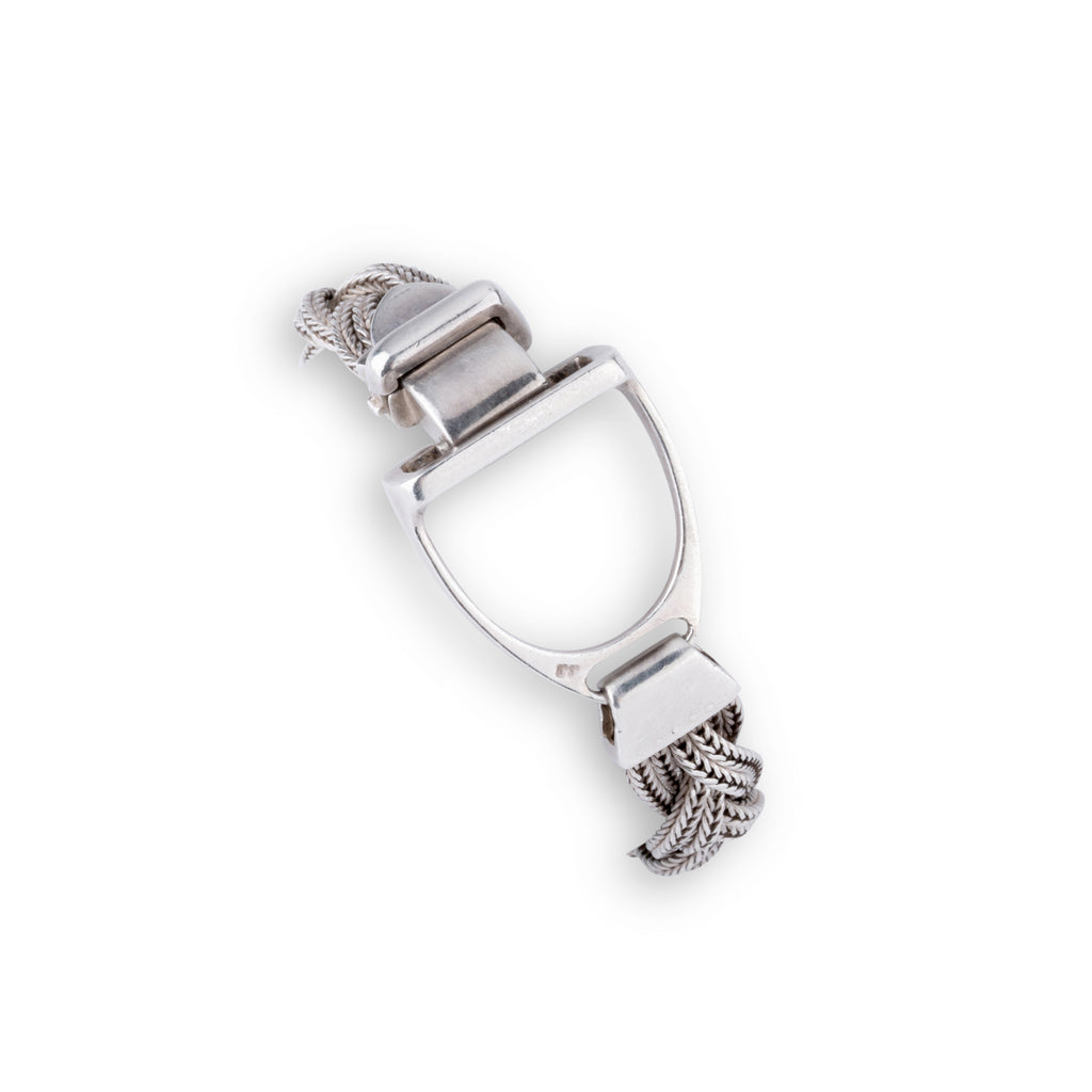 Bracelet Hermès modèle Etrier en argent