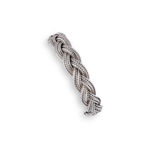 Bracelet en argent de la maison Hermès fermoir étrier