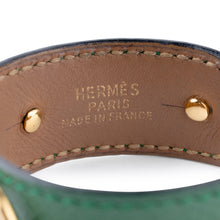 Charger l&#39;image dans la galerie, Bracelet de la maison Hermès en cuir et métal doré
