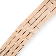 Charger l&#39;image dans la galerie, Bracelet or rose 18k formant des maillons rectangles
