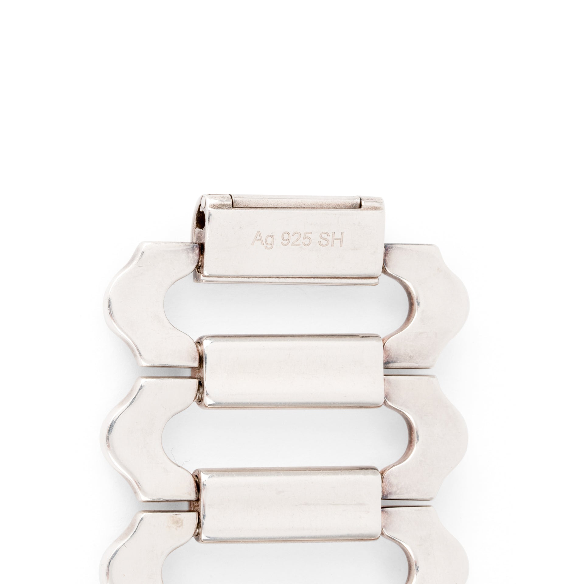 Bracelet en argent de la maison hermès modèle Ondine