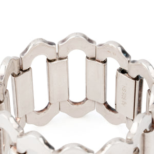 Bracelet en argent de la maison hermès modèle Ondine