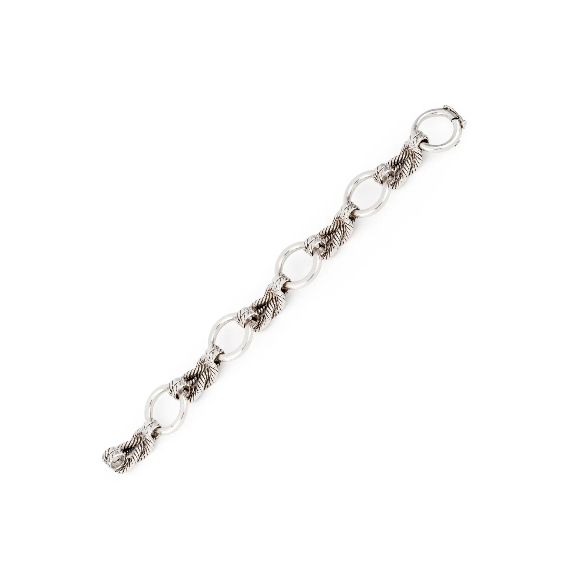 Bracelet en argent de la maison Hermès modèle Audierne