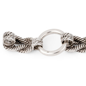 Bracelet en argent de la maison Hermès modèle Audierne