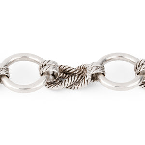 Bracelet en argent de la maison Hermès modèle Audierne